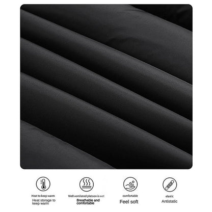 Winter Heated Jacket with 9 Heating Panels, Long Sleeve Thermal Coat for Men Women with Adjustable Heat Levels, Ideal for Cold Weather Outdoor Activities and Daily Wear [Power Banks Are Not Included and Need to Be Purchased Separately.]